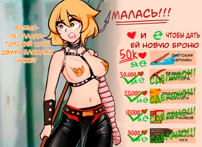 Centuria-chan's armor is broken! - translation - 18+, Hand-drawn erotica, The Roman Empire, Anime, Anime art, Centurii-chan, Mat, Original character, Photoshop, Translated by myself, Translation, Longpost, NSFW