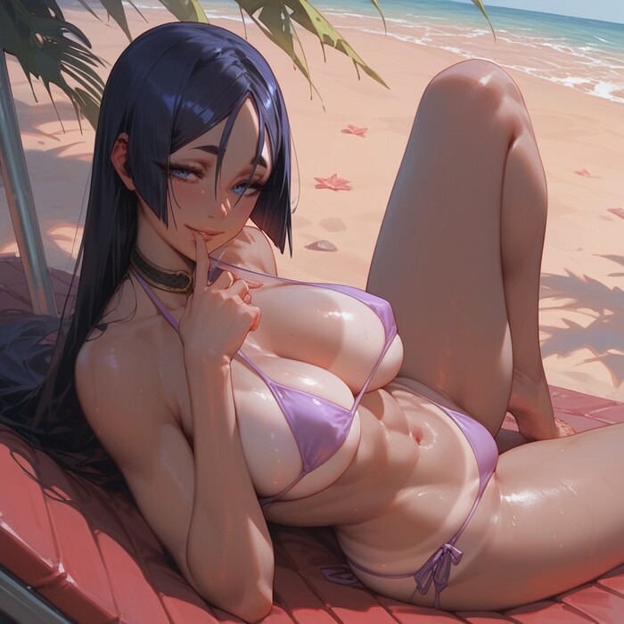 Minamoto no Raikou - 18+, Моё, Сиськи, Арты нейросетей, Minamoto No raikou, Fate Grand Order, Крепкая девушка, Длиннопост, NSFW