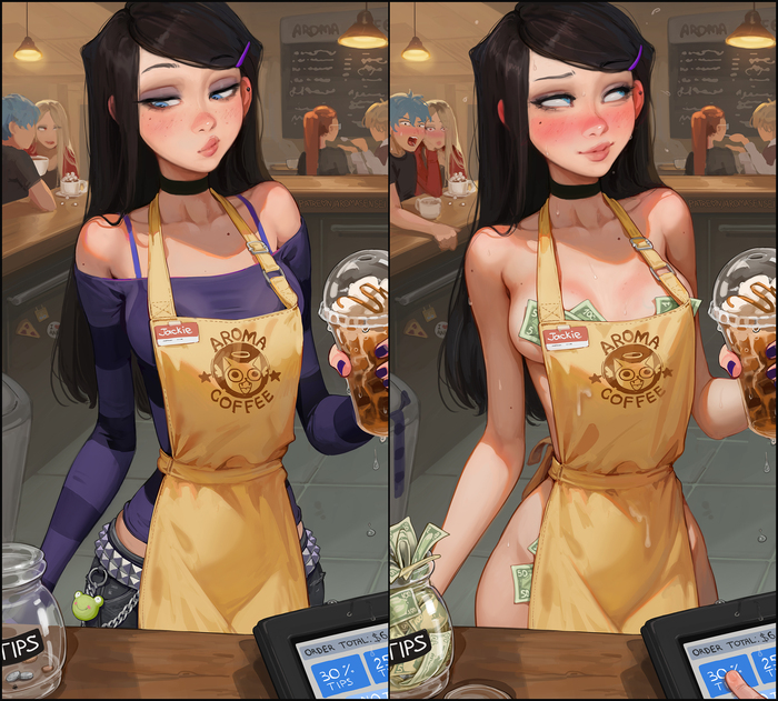 Plan B - 18+, Aromasensei, Арт, Аниме, Anime Art, Рисованная эротика, Эротика, Original Character, NSFW