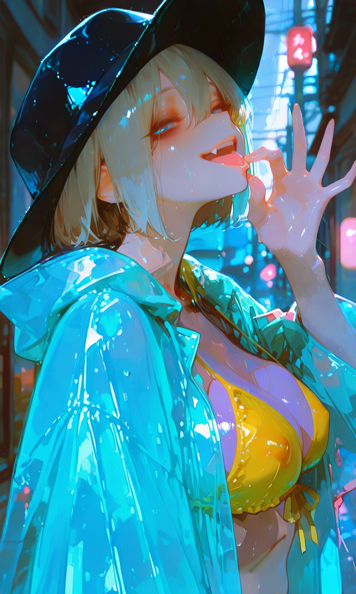 Uzaki-chan [Uzaki-chan wa asobitai!] - Series Uzakichan wa Asobitai
, 18+, My, Anime, Anime art, Hand-drawn erotica, Uzaki-Chan wa asobitai!, Uzaki Hana, Neural network art, Stable diffusion, Neural Networks, Neural Network Content, Rule 34, Art, Raincoat, Hat, NSFW