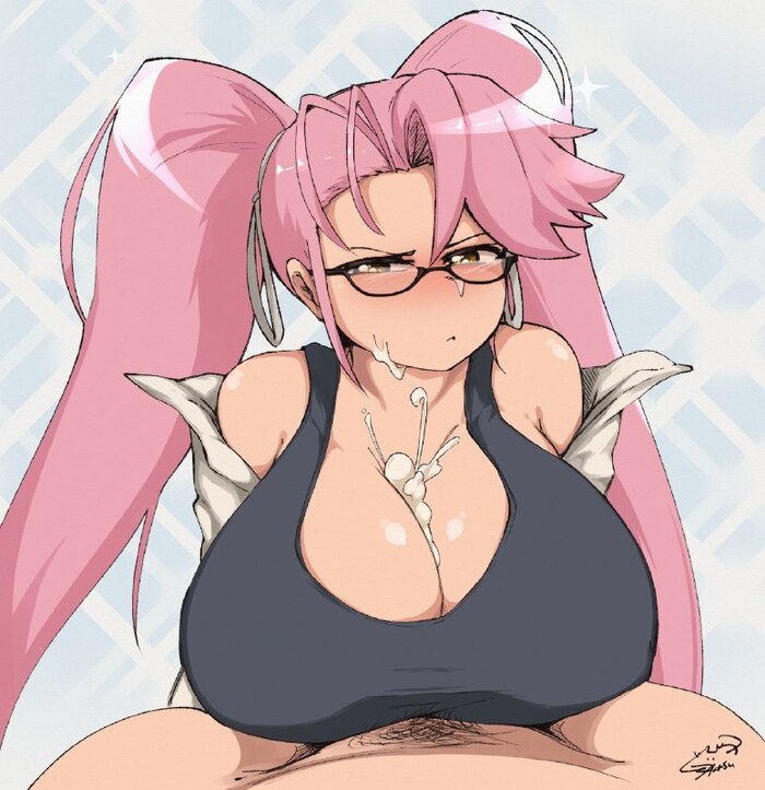 Saya Takagi - Series Anime, 18+, Erotic, Anime, Art, Anime art, Saya takagi, Colorful hair, Nipples, Boobs, Clitoris, Booty, Labia, Girls, Cameltoe, Girl in glasses, Longpost, NSFW