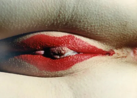 July 29 is International Lipstick Day. - Series Erotic, 18+, Erotic, Girls, Boobs, Lips, Labia, Cameltoe, Transparency, Stockings, Bodysuit, Clitoris, Lipstick, Penis, Head of the penis, Longpost, NSFW