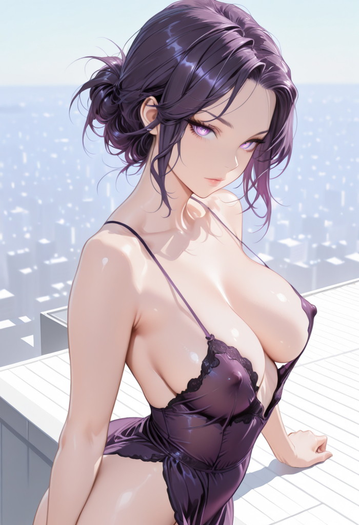 Anime set number 61 - Series Sets, 18+, My, Neural Network Content, Anime, Anime art, Neural network art, Stable diffusion, Boobs, Longpost, NSFW