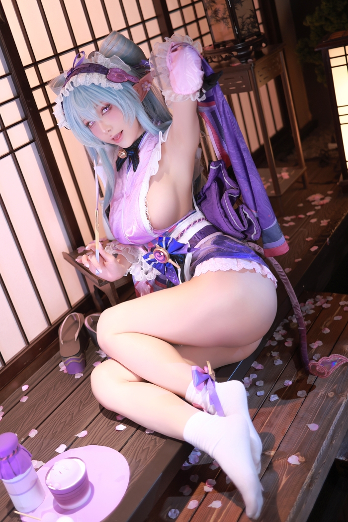 Yumemizuki Mizuki by Aqua pt.1 - 18+, Erotic, Girls, Cosplayers, Cosplay, Yumemizuki Mizuki (Genshin Impact), Genshin impact, Longpost, NSFW