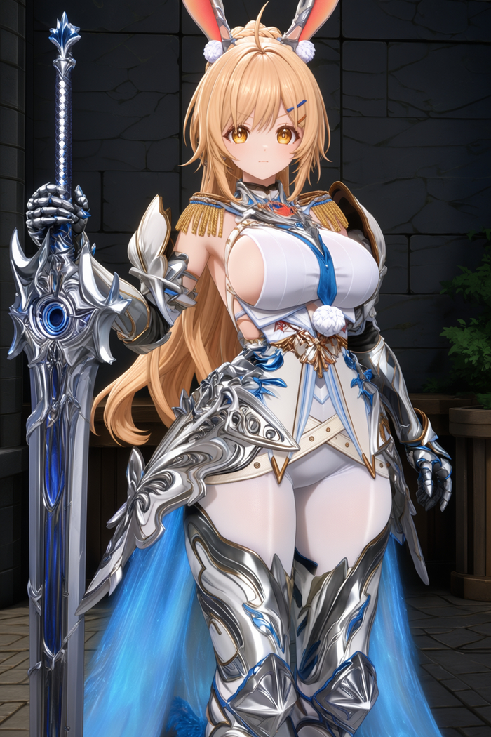 Knight Gratia from the RPG Silver Palace - Series Silver Palace, 18+, My, Neural Network Content, Anime, Girls, Silver Palace, Victorian era, Neural network art, Anime art, Stable diffusion, Erotic, Games, Boobs, Booty, Etty, Pantsu, Underwear, Neurovideo, Short videos, Vertical video, Soundless, Video, Longpost, Animal ears, NSFW