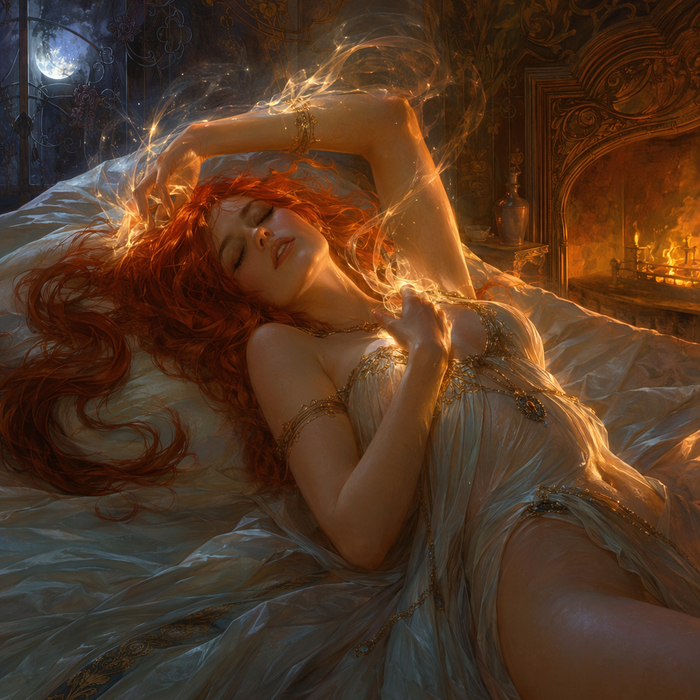 Hot beauty - 18+, Neural Network Content, Art, Girls, Longpost, NSFW