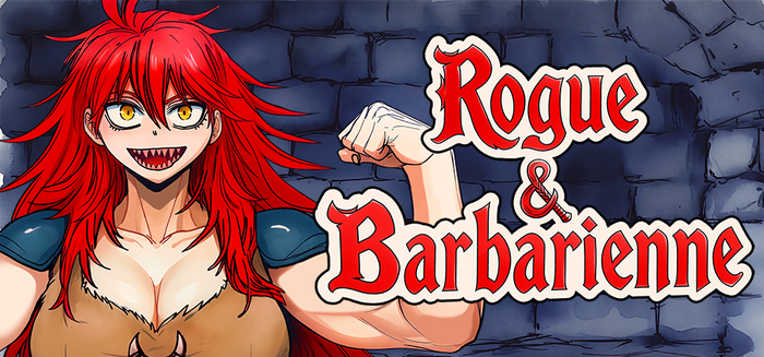 Rogue and Barbarian in the Dungeon – how to make a decent trailer for a hentai game? - 18+, My, Erotic, Boobs, Girls, Anime, Anime art, Gamedev, Girl with Horns, Video game, Etty, Hand-drawn erotica, Инди, Barbarian, Barbarian, Colorful hair, Redheads, Muscle, Sports girls, Strong girl, Domination, Fantasy, Video, Soundless, Short videos, Longpost, NSFW