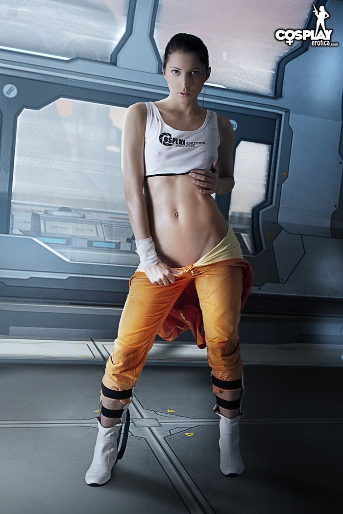 Inter-spatial - 18+, The photo, PHOTOSESSION, Cosplay, Cosplayers, Erotic, Boobs, Booty, Labia, Games, Chell, Portal, Longpost, NSFW
