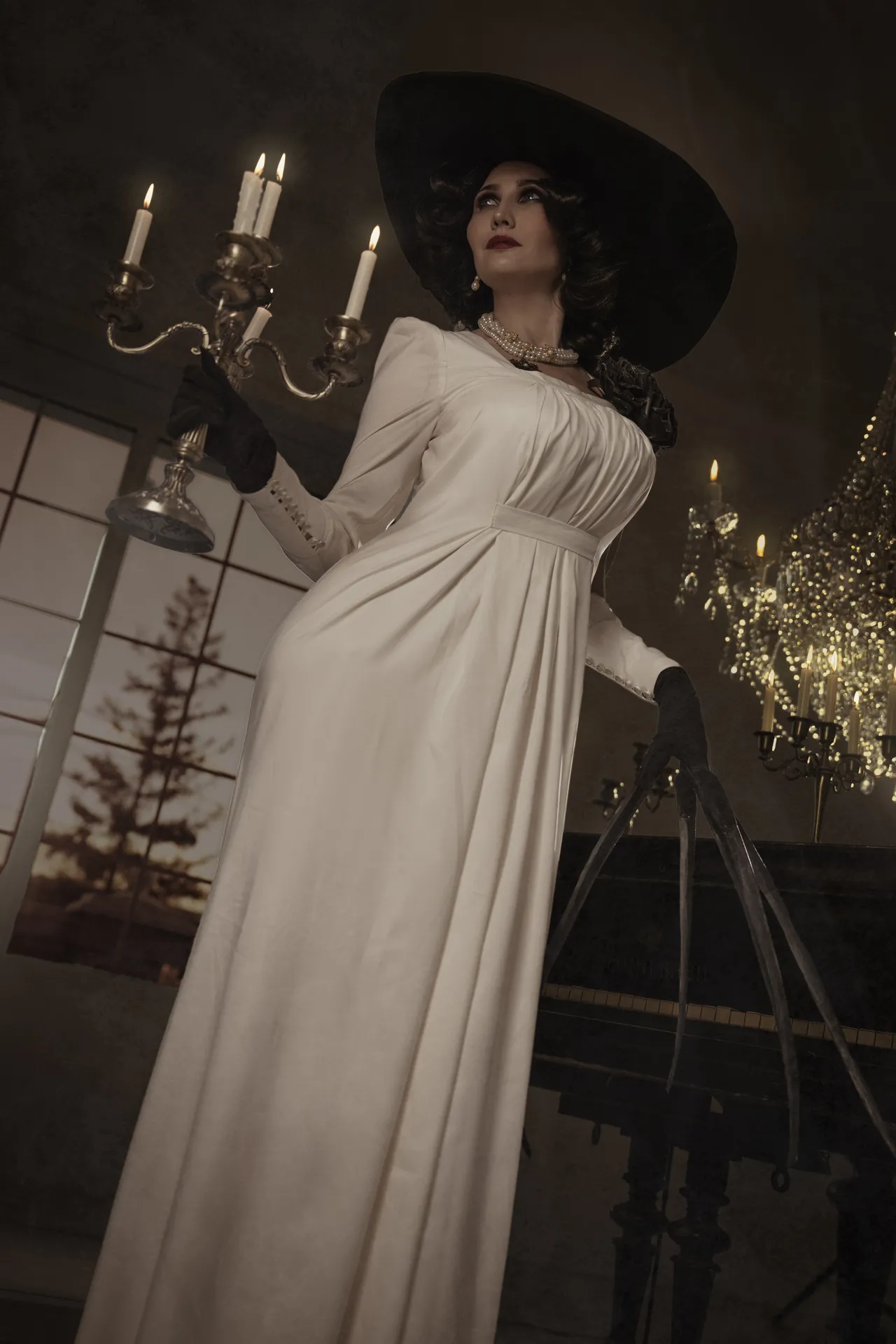 Gliese 581 – Lady Dimitrescu - 18+, Фотография, Фотосессия, Косплей, Косплееры, Эротика, Попа, Сиськи, Эротическое бельё, Игры, Леди Димитреску - Resident Evil, Resident Evil, Resident Evil 8: Village, Длиннопост, NSFW