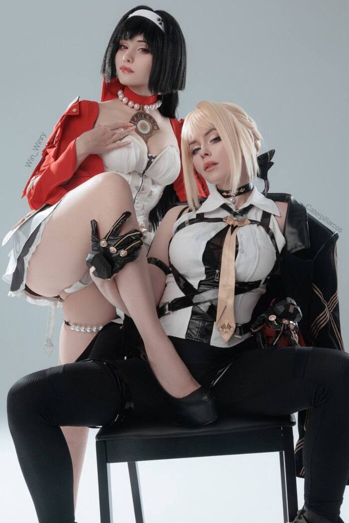 Post 14153071 - 18+, My, Girls, Cosplay, The photo, Computer games, Zenless Zone Zero, Evelyn Chevalier (zzz), Astra Yao (zzz), NSFW