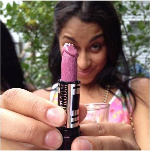 July 29 is International Lipstick Day. - Series Erotic, 18+, Erotic, Girls, Boobs, Lips, Labia, Cameltoe, Transparency, Stockings, Bodysuit, Clitoris, Lipstick, Penis, Head of the penis, Longpost, NSFW