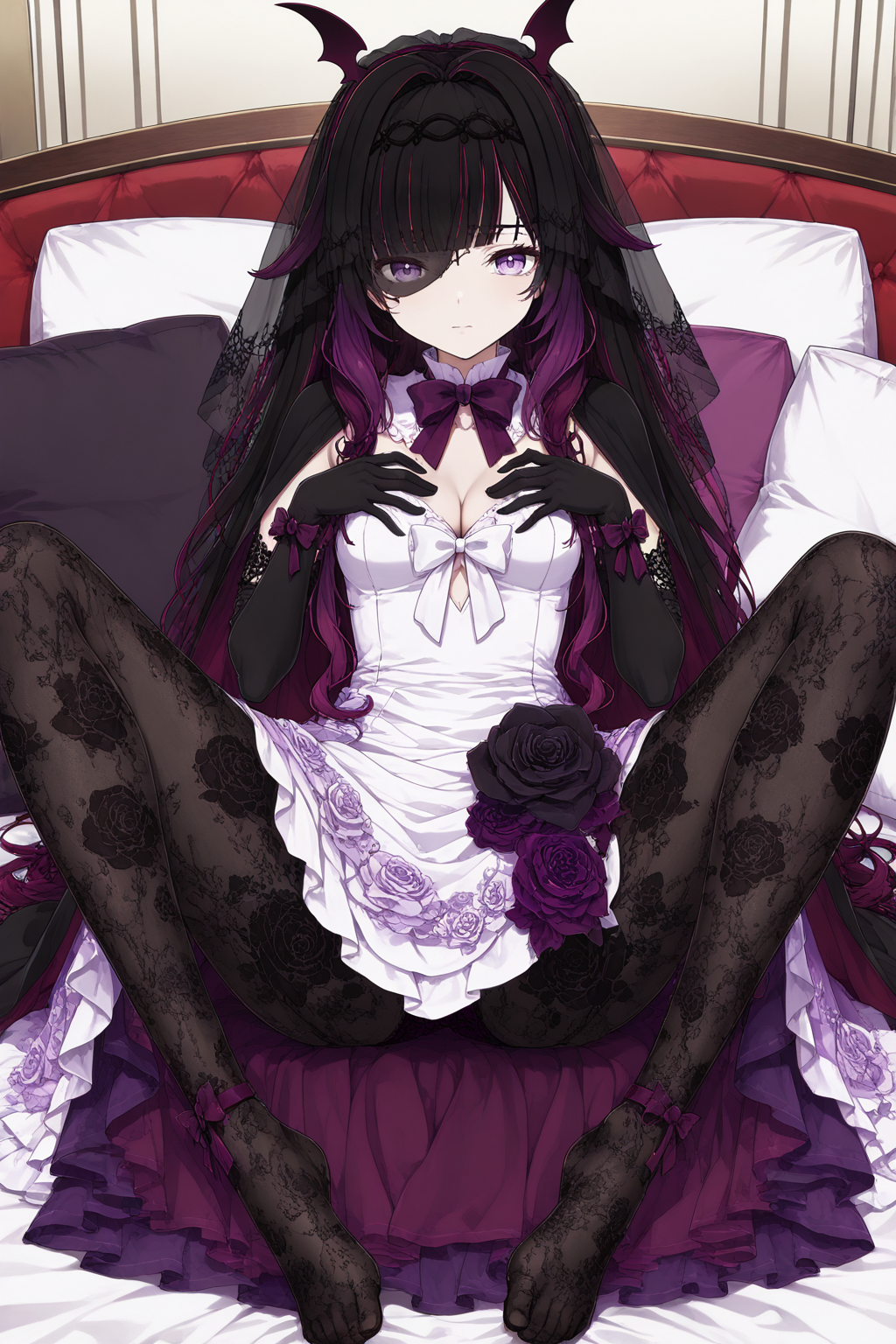 Vampire Columbine skin from Genshin Impact - Series Girls from Genshin Impact, 18+, My, Neural Network Content, Genshin impact, Anime, Columbina (Genshin Impact), Erotic, Boobs, Booty, Stable diffusion, Neural network art, Anime art, Etty, Underpants, Neurovideo, Short videos, Vertical video, Soundless, Pantsu, Underwear, Choker, Video, Longpost, NSFW