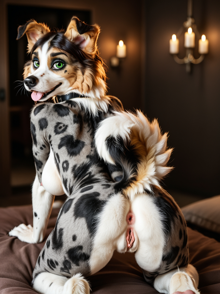Furry art by Wolfmks #3982 - Series Furry Art by Wolfmks 4 series, 18+, My, Neural Network Content, Furry, Furry art, Neural network art, Stable diffusion 3, Longpost, NSFW