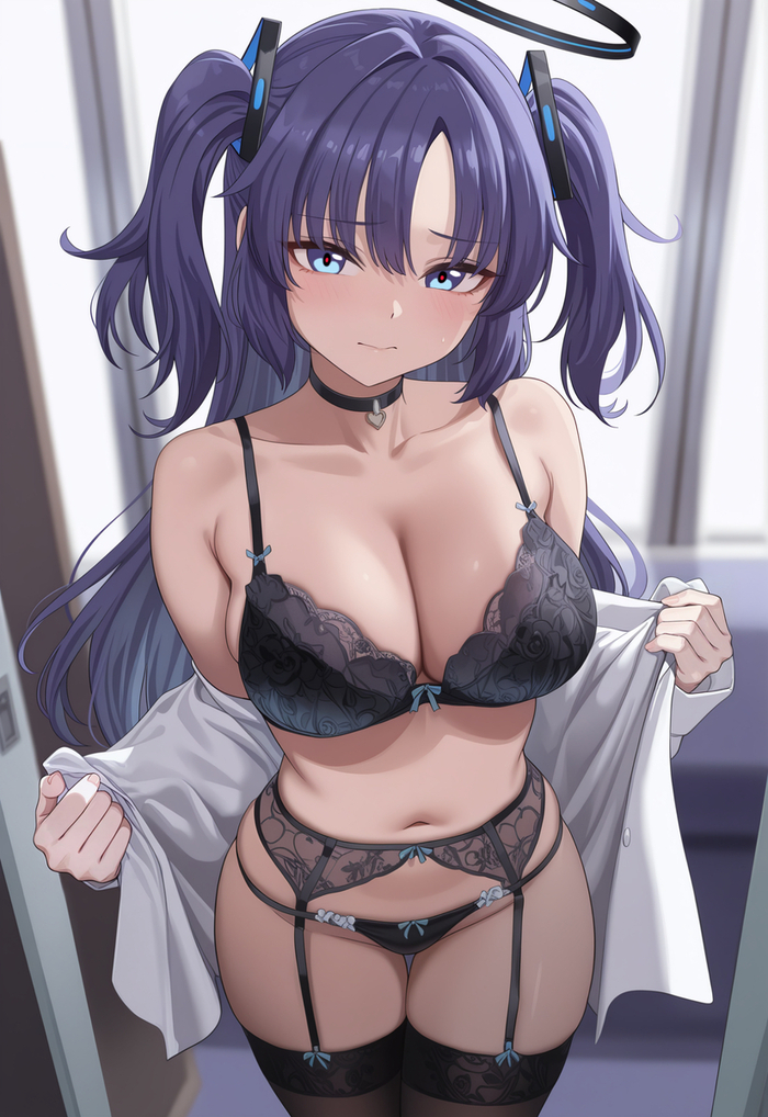 Yuuka - Series Game Arts, 18+, Neural Network Content, Anime, Anime art, Blue archive, Hayase Yuuka, NSFW