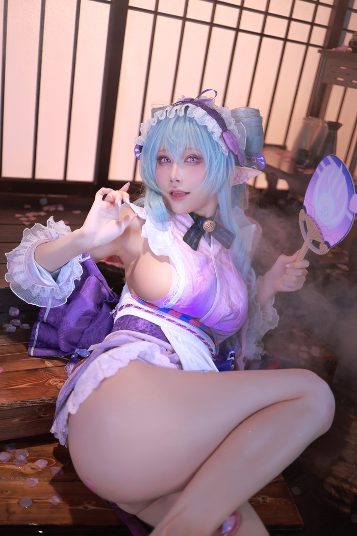 Yumemizuki Mizuki by Aqua pt.1 - 18+, Erotic, Girls, Cosplayers, Cosplay, Yumemizuki Mizuki (Genshin Impact), Genshin impact, Longpost, NSFW