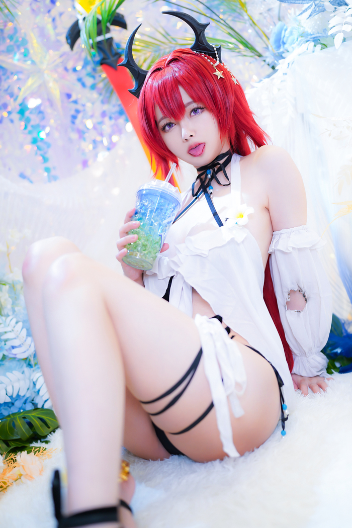 Surtr by Arty Huang pt.2 - 18+, Erotic, Girls, Cosplayers, Cosplay, Surtr, Arknights, Longpost, NSFW