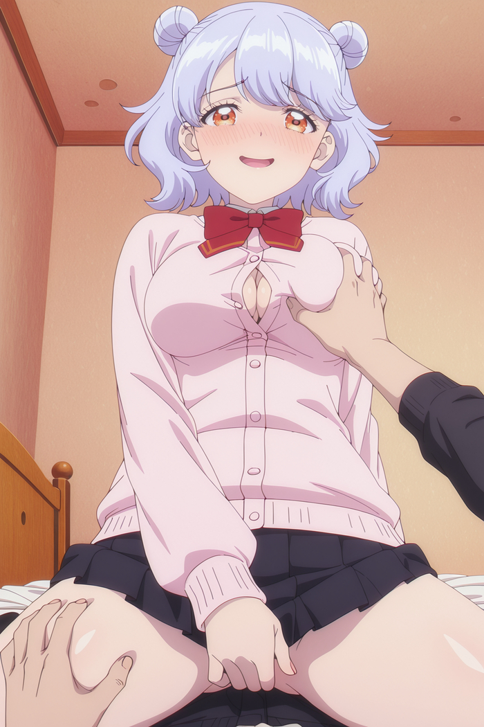 Manatsu Tomosato, who is a fan of Kaiju from the otome kaijuu carameliser - Series Girls from otome kaijuu carameliser, 18+, My, Neural Network Content, Godzilla, Erotic, Boobs, Booty, Anime, Stable diffusion, Neural network art, Anime art, Etty, Pantsu, Underwear, Shimapan, Neurovideo, Short videos, Vertical video, Soundless, Video, Longpost, NSFW