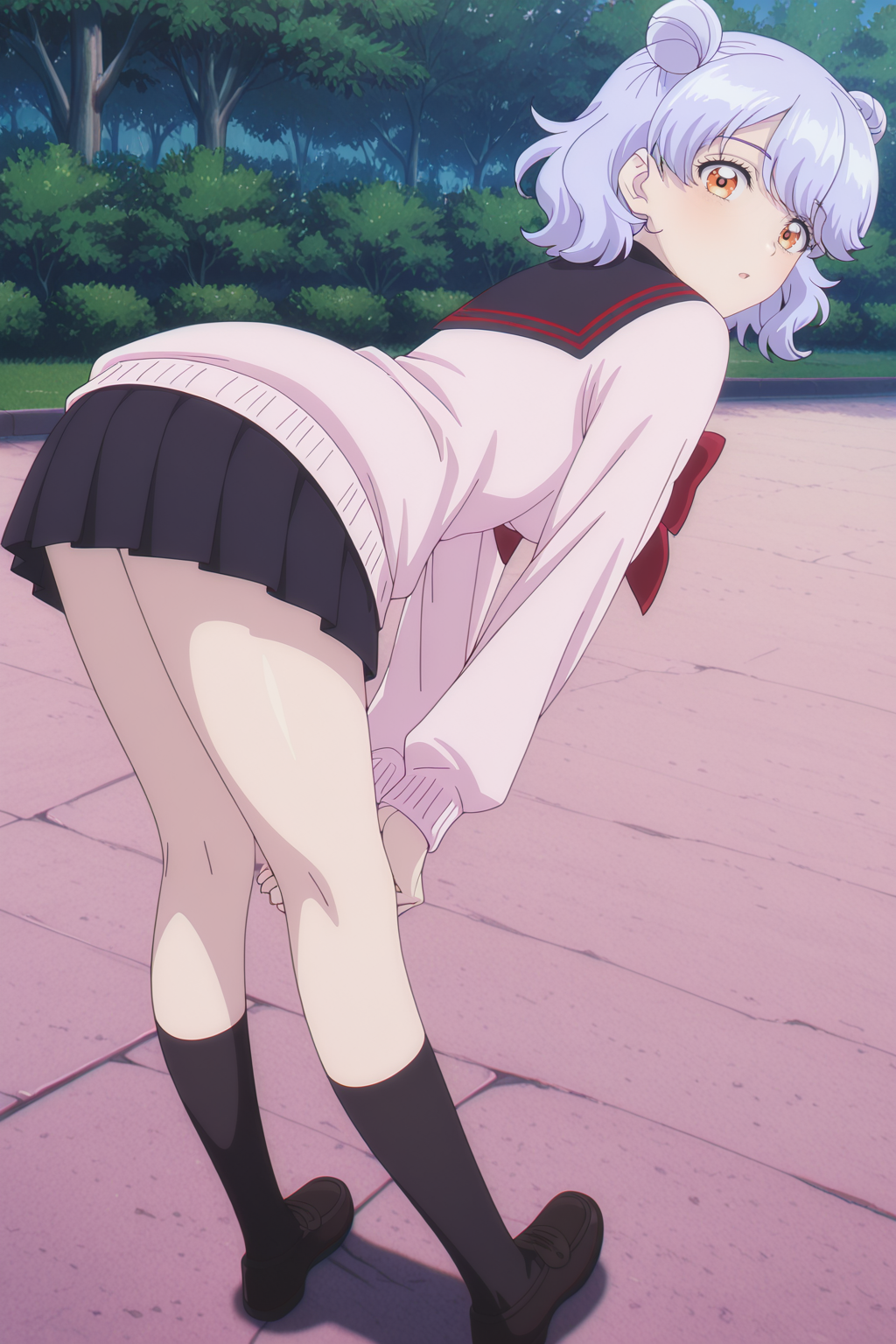 Manatsu Tomosato, who is a fan of Kaiju from the otome kaijuu carameliser - Series Girls from otome kaijuu carameliser, 18+, My, Neural Network Content, Godzilla, Erotic, Boobs, Booty, Anime, Stable diffusion, Neural network art, Anime art, Etty, Pantsu, Underwear, Shimapan, Neurovideo, Short videos, Vertical video, Soundless, Video, Longpost, NSFW