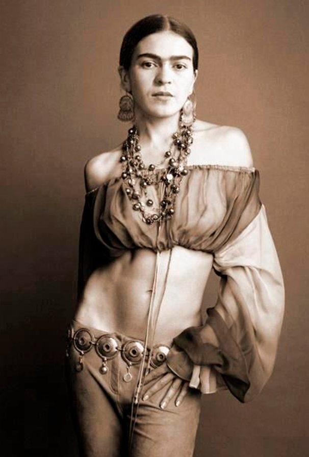Frida loves to undress - 18+, My, Survey, Sex, Boobs, Naked, Exhibitionism, No bra, Longpost, Artist, Frida Kahlo, Art, NSFW