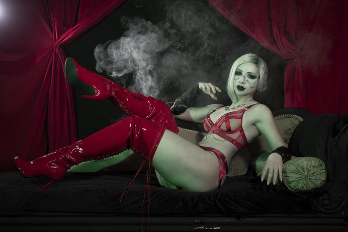 Nightsister Merrin by Cammi Star [Star Wars] - 18+, The photo, PHOTOSESSION, Cosplay, Cosplayers, Erotic, Erotic, Erotic lingerie, Booty, Boobs, Games, Star Wars, Star Wars Jedi: Fallen Order, Longpost, NSFW