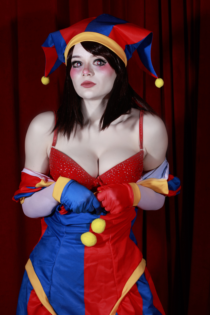 Cosplay of Memento from The Amazing Digital Circus. Part 3 - 18+, My, Cosplay, PHOTOSESSION, The photo, Costume, Erotic, Professional shooting, Pomni, The Amazing Digital Circus, Longpost, NSFW
