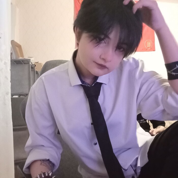 Business style - 18+, My, Girls, Images, Brunette, beauty, Shirt, Tie, business style, Sexuality, Homemade, NSFW