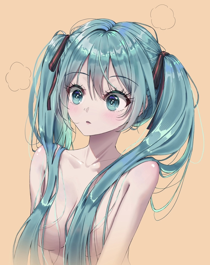 Hatsune Miku - 18+, Anime, Anime art, Vocaloid, Hatsune Miku, Longpost, NSFW