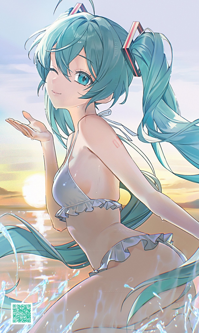 Hatsune Miku - 18+, Anime, Anime art, Vocaloid, Hatsune Miku, Longpost, NSFW