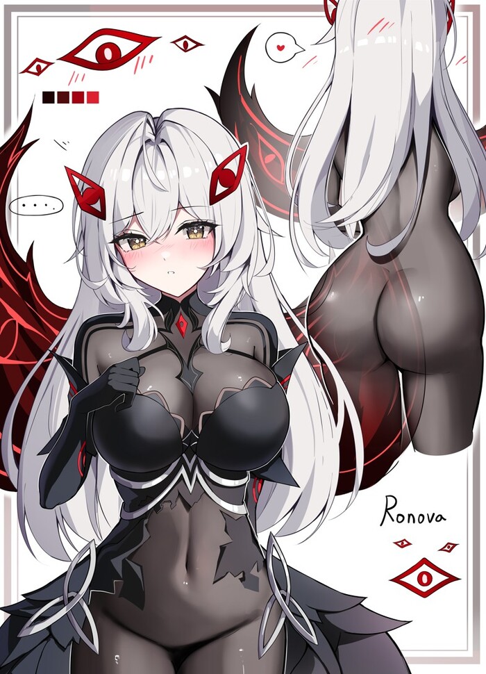 Killer cutie - 18+, Genshin impact, Anime art, Art, Erotic, Hand-drawn erotica, Yeni1871, Ronova (Genshin Impact), Booty, Boobs, Navel, NSFW