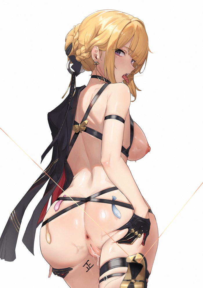 Evelyn - 18+, Anime art, Zenless Zone Zero, Evelyn Chevalier (zzz), Hand-drawn erotica, Boobs, Booty, NSFW