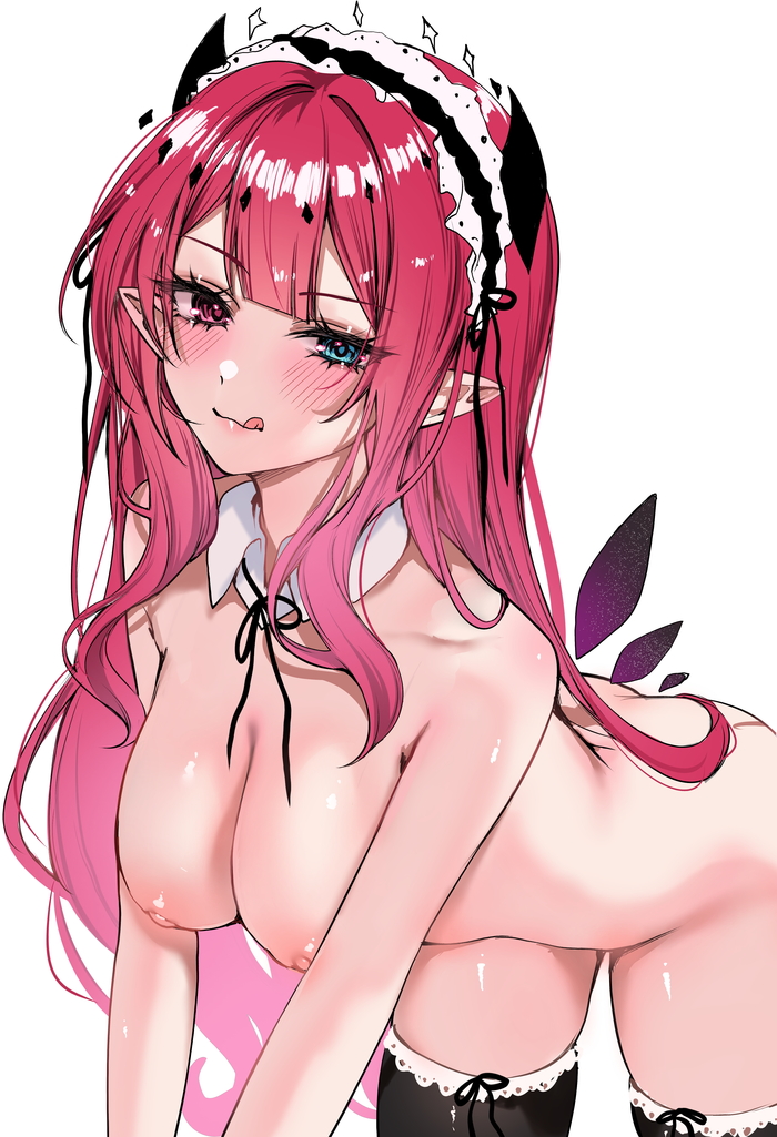 Irys - 18+, Anime art, Anime, Hololive, Virtual youtuber, Irys, Hand-drawn erotica, Boobs, Acedia, Longpost, NSFW