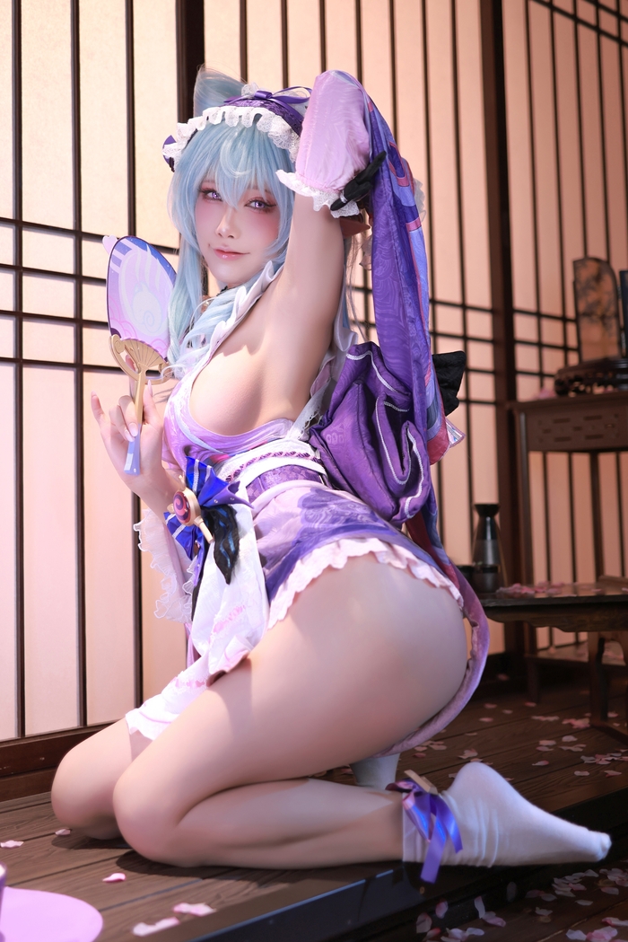 Yumemizuki Mizuki by Aqua pt.1 - 18+, Erotic, Girls, Cosplayers, Cosplay, Yumemizuki Mizuki (Genshin Impact), Genshin impact, Longpost, NSFW