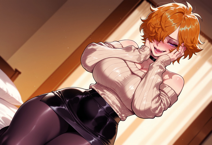 Vegapunk Lilith - Series Balecxi, 18+, Neural Network Content, Art, Anime, Anime art, Hand-drawn erotica, Erotic, Neural network art, One piece, Vegapunk Lilith, Extra thicc, Longpost, NSFW