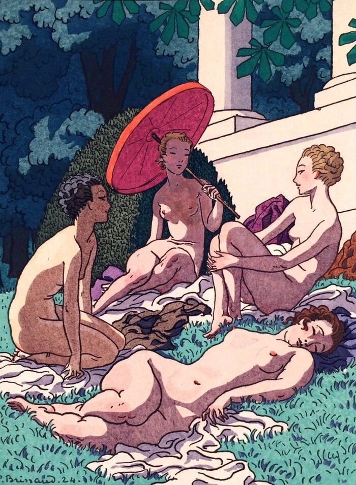 Pierre Brissaud - 18+, Hand-drawn erotica, Erotic, Art, Telegram (link), NSFW