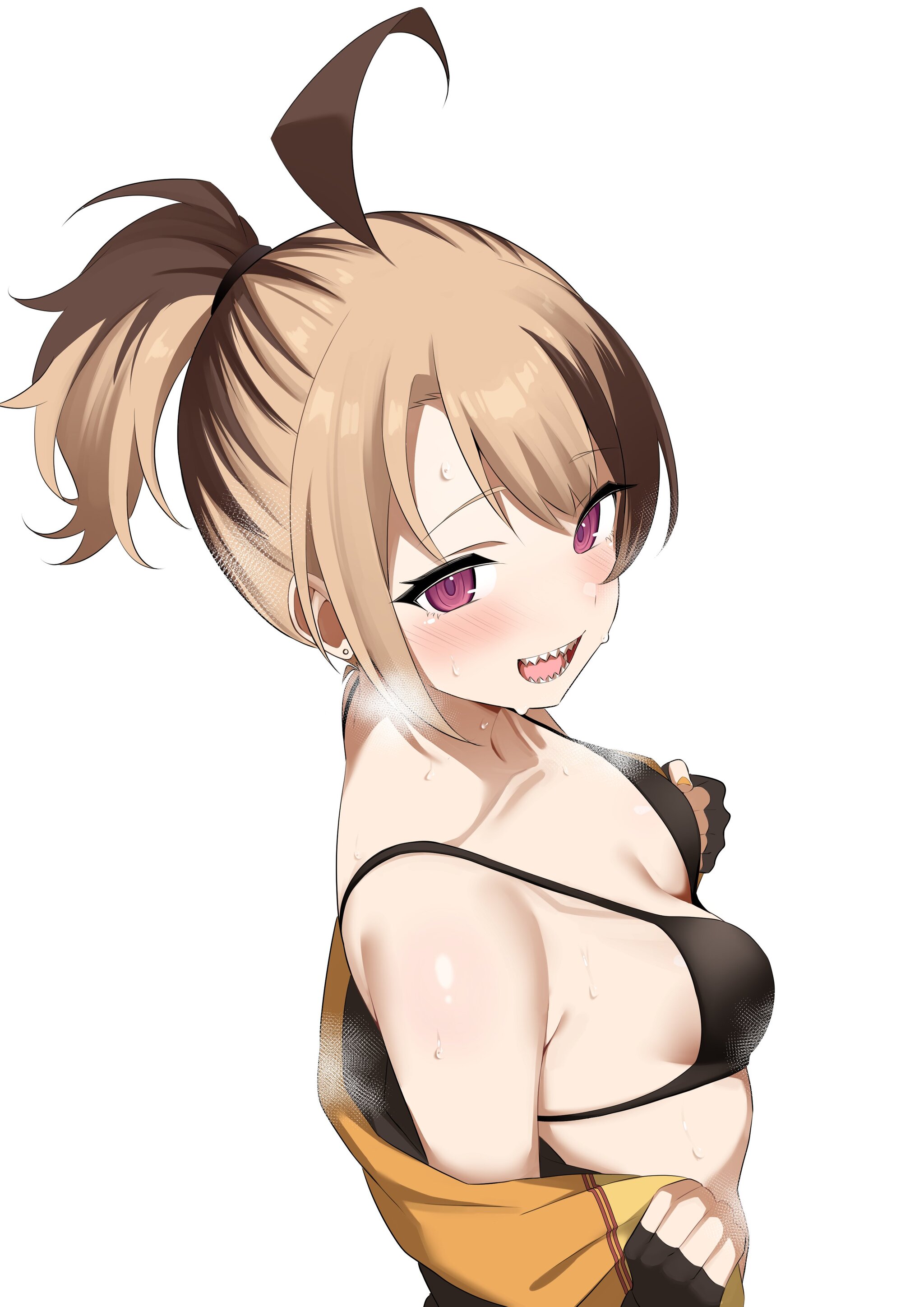 Bike ride - 18+, Anime, Anime art, Virtual youtuber, Hololive, Gigi Murin, Longpost, NSFW