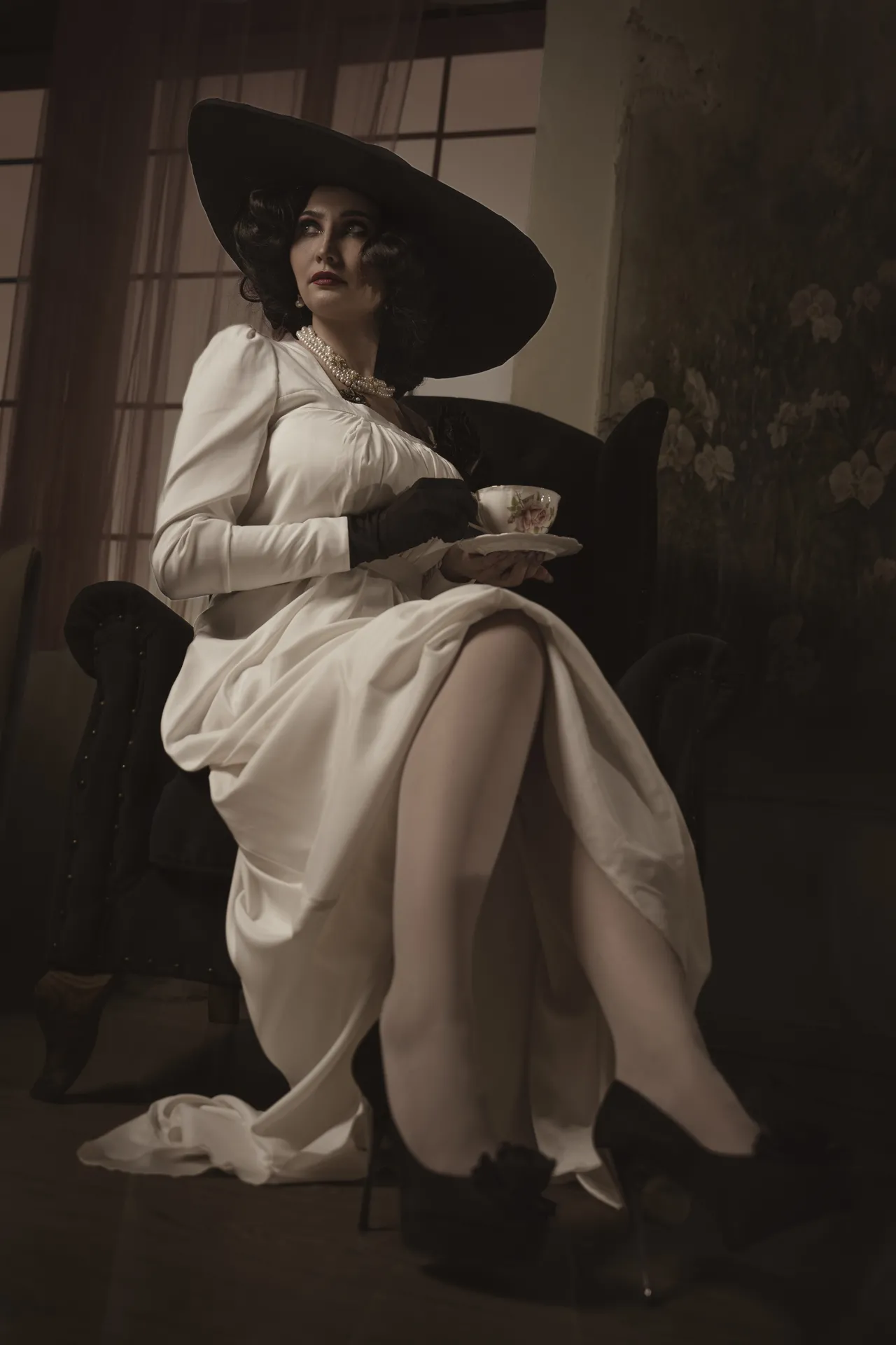 Gliese 581 – Lady Dimitrescu - 18+, Фотография, Фотосессия, Косплей, Косплееры, Эротика, Попа, Сиськи, Эротическое бельё, Игры, Леди Димитреску - Resident Evil, Resident Evil, Resident Evil 8: Village, Длиннопост, NSFW