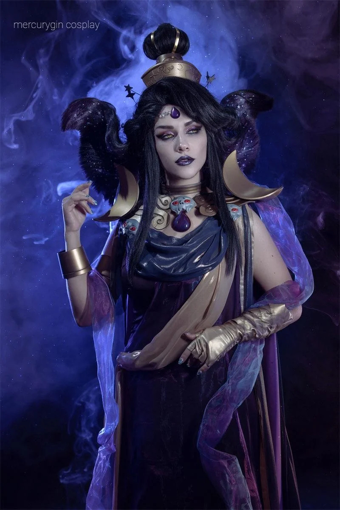 Nyx by Mercurygin - 18+, The photo, PHOTOSESSION, Cosplay, Cosplayers, Erotic, Erotic, Erotic lingerie, Booty, Games, Nyx, Hades, Knicks, Longpost, NSFW
