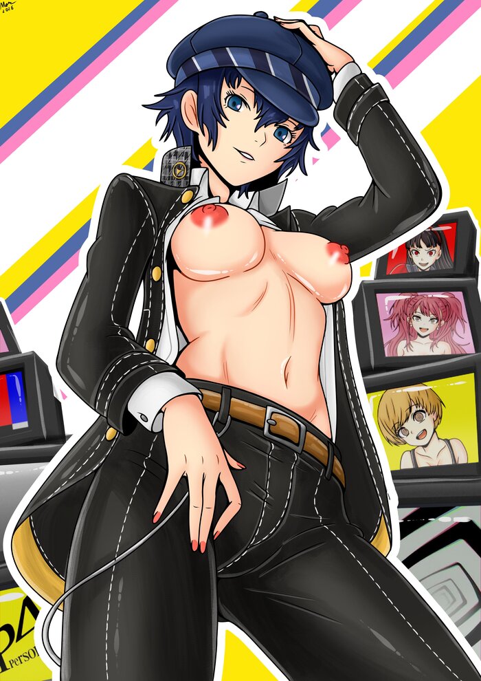 Naoto - 18+, Art, Anime, Anime art, Hand-drawn erotica, Erotic, Persona 4, Naoto Shirogane, Games, Game art, Tomboy, NSFW