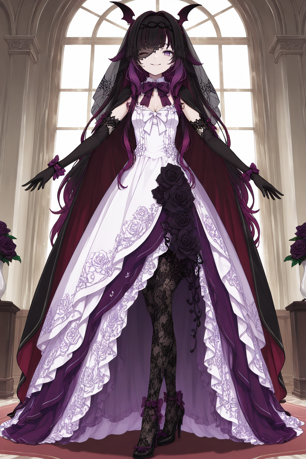 Vampire Columbine skin from Genshin Impact - Series Girls from Genshin Impact, 18+, My, Neural Network Content, Genshin impact, Anime, Columbina (Genshin Impact), Erotic, Boobs, Booty, Stable diffusion, Neural network art, Anime art, Etty, Underpants, Neurovideo, Short videos, Vertical video, Soundless, Pantsu, Underwear, Choker, Video, Longpost, NSFW