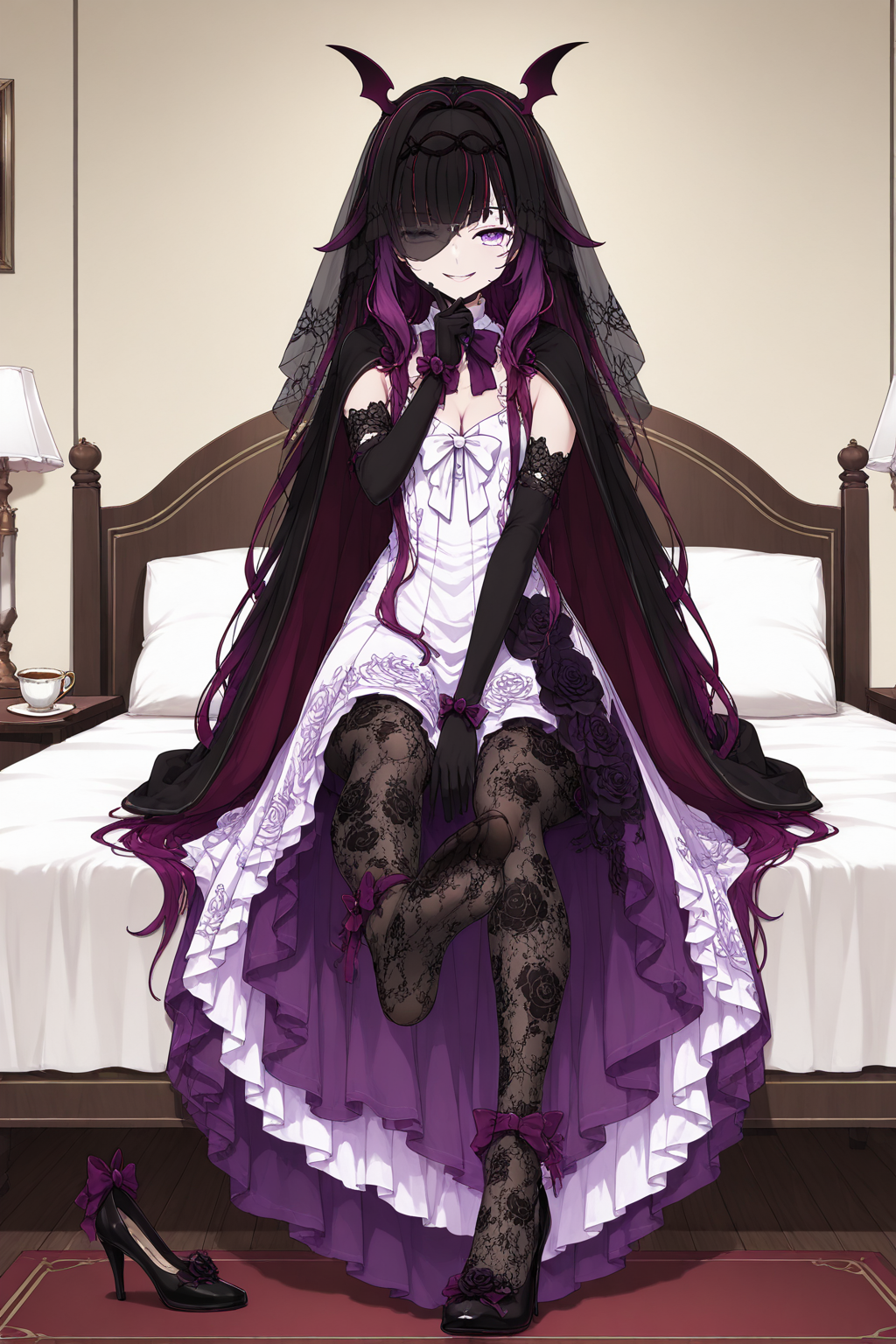 Vampire Columbine skin from Genshin Impact - Series Girls from Genshin Impact, 18+, My, Neural Network Content, Genshin impact, Anime, Columbina (Genshin Impact), Erotic, Boobs, Booty, Stable diffusion, Neural network art, Anime art, Etty, Underpants, Neurovideo, Short videos, Vertical video, Soundless, Pantsu, Underwear, Choker, Video, Longpost, NSFW