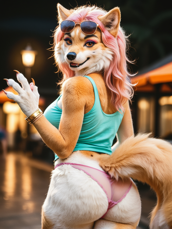 Furry art by Wolfmks #3985 - Series Furry Art by Wolfmks 4 series, 18+, My, Neural Network Content, Furry, Neural network art, Stable diffusion 3, Furry art, Longpost, NSFW