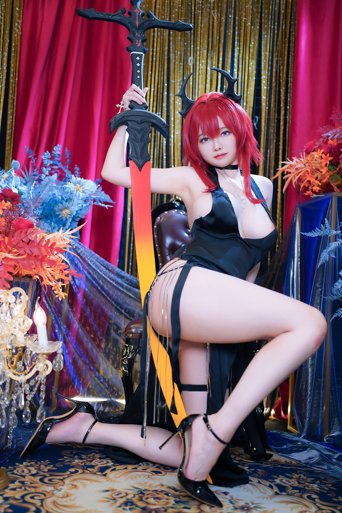Surtr by Arty Huang pt.1 - 18+, Erotic, Girls, Cosplayers, Cosplay, Surtr, Arknights, Longpost, NSFW