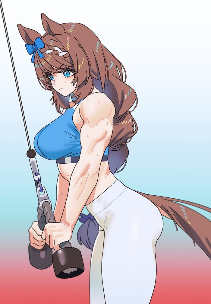 Sporty Uma! - Series Uma Musume, 18+, Anime, Anime art, Super Creek, Uma musume pretty derby, NSFW