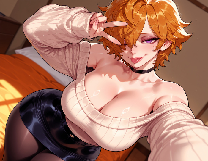 Vegapunk Lilith - Series Balecxi, 18+, Neural Network Content, Art, Anime, Anime art, Hand-drawn erotica, Erotic, Neural network art, One piece, Vegapunk Lilith, Extra thicc, Longpost, NSFW