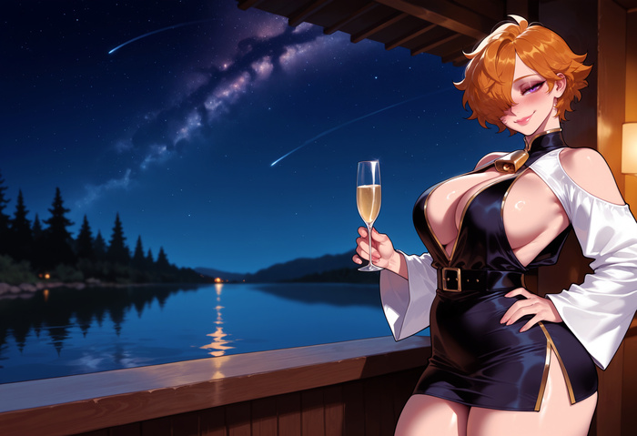 Continuation of the post “Vegapunk Lilith” - Series Balecxi, 18+, Neural Network Content, Art, Anime, Anime art, Hand-drawn erotica, Erotic, Neural network art, One piece, Vegapunk Lilith, Extra thicc, Reply to post, Longpost, NSFW