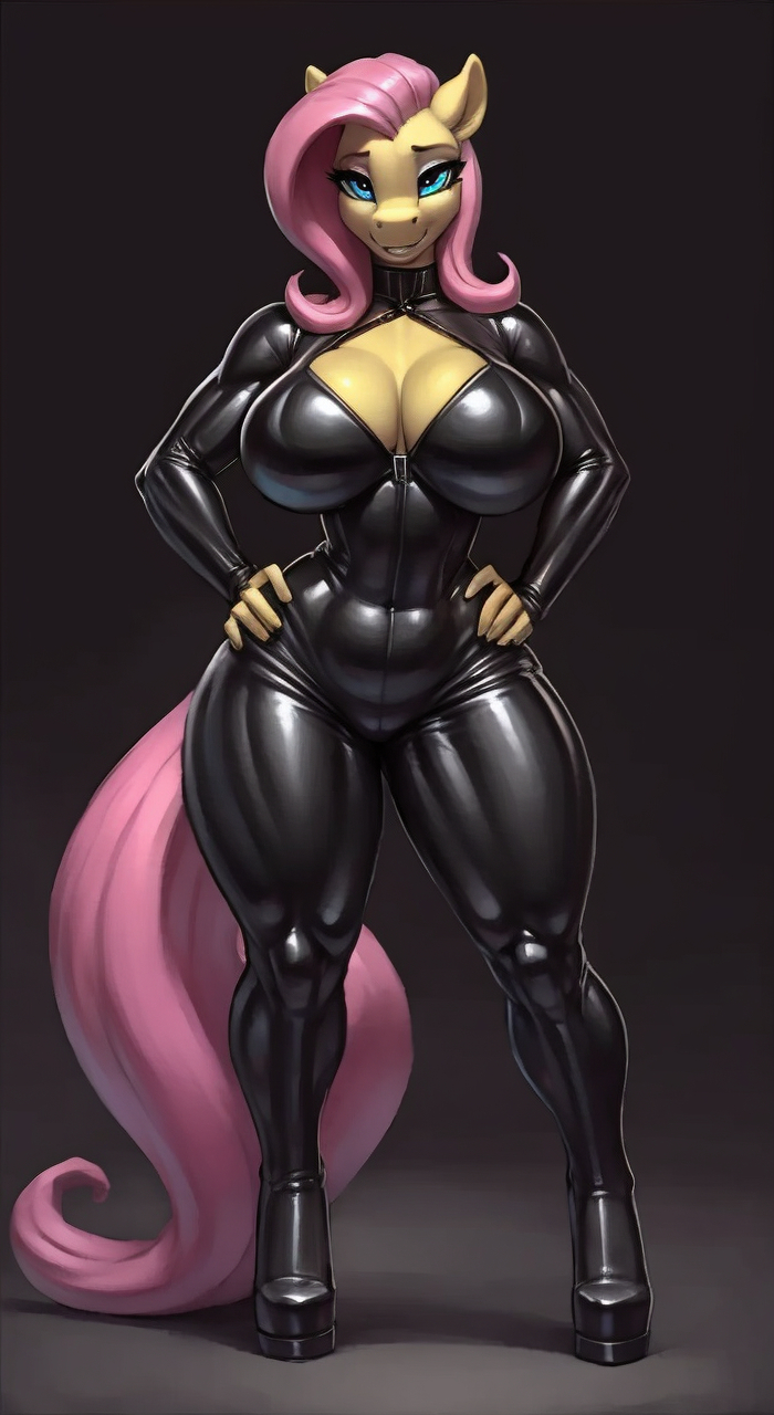 You walked into the wrong stall - Series Neuropony art, 18+, Neural Network Content, My little pony, Anthro, Neural network art, MLP Suggestive, Latex, Domination, Applejack, Princess celestia, Fluttershy, Octavia melody, Twilight sparkle, Batpony, Lyra heartstrings, Big size, Lash, Longpost, NSFW