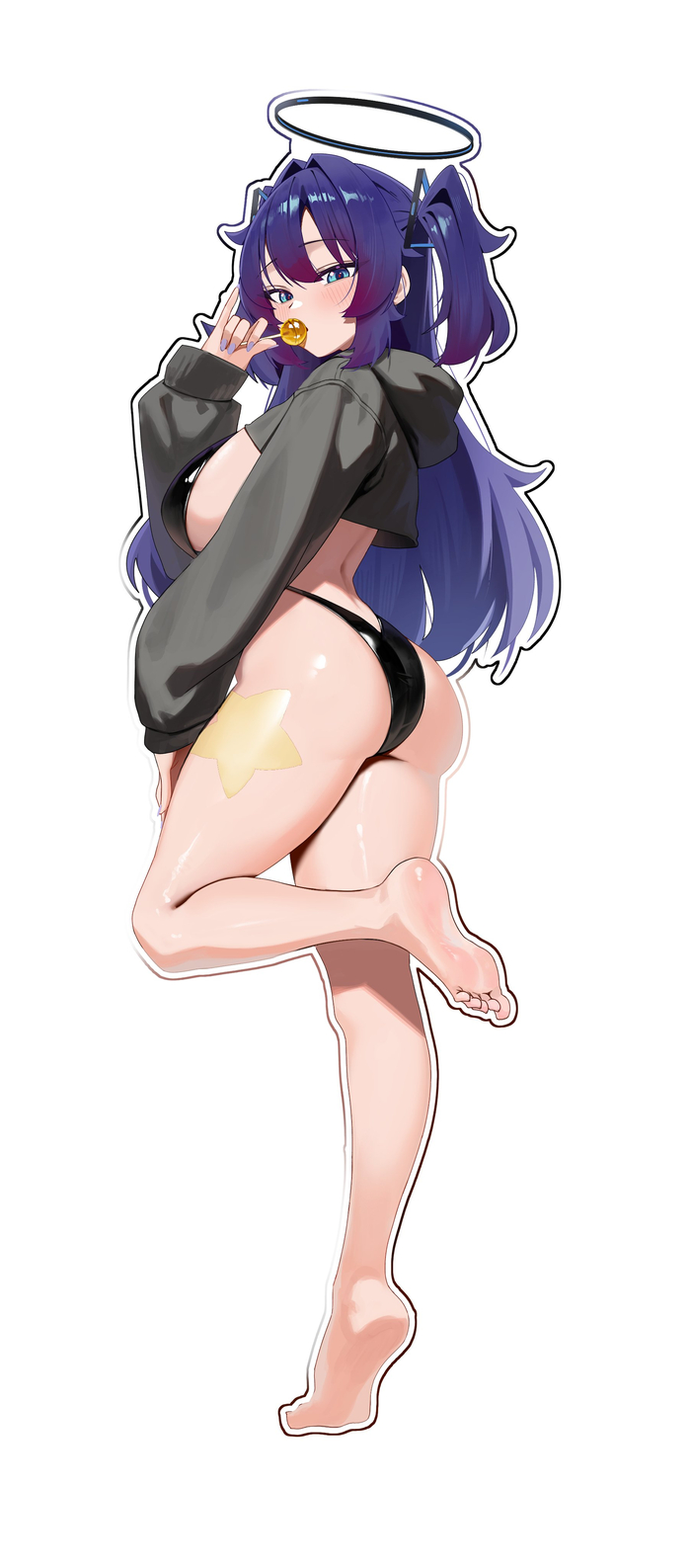 Yuuka - 18+, Anime art, Anime, Blue archive, Hayase Yuuka, Mcbox, Swimsuit, Girls, Longpost, NSFW