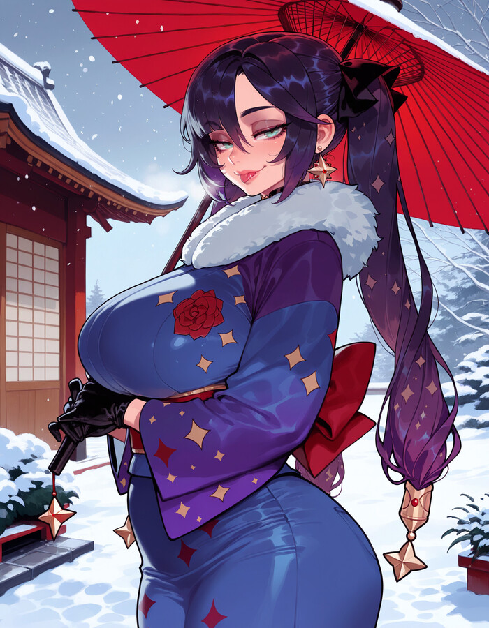Continuation of the post Mona - Series Balecxi, 18+, Neural Network Content, Art, Anime, Anime art, Hand-drawn erotica, Erotic, Neural network art, Extra thicc, Bikini, Genshin impact, Mona (genshin impact), Games, Game art, Reply to post, Longpost, NSFW