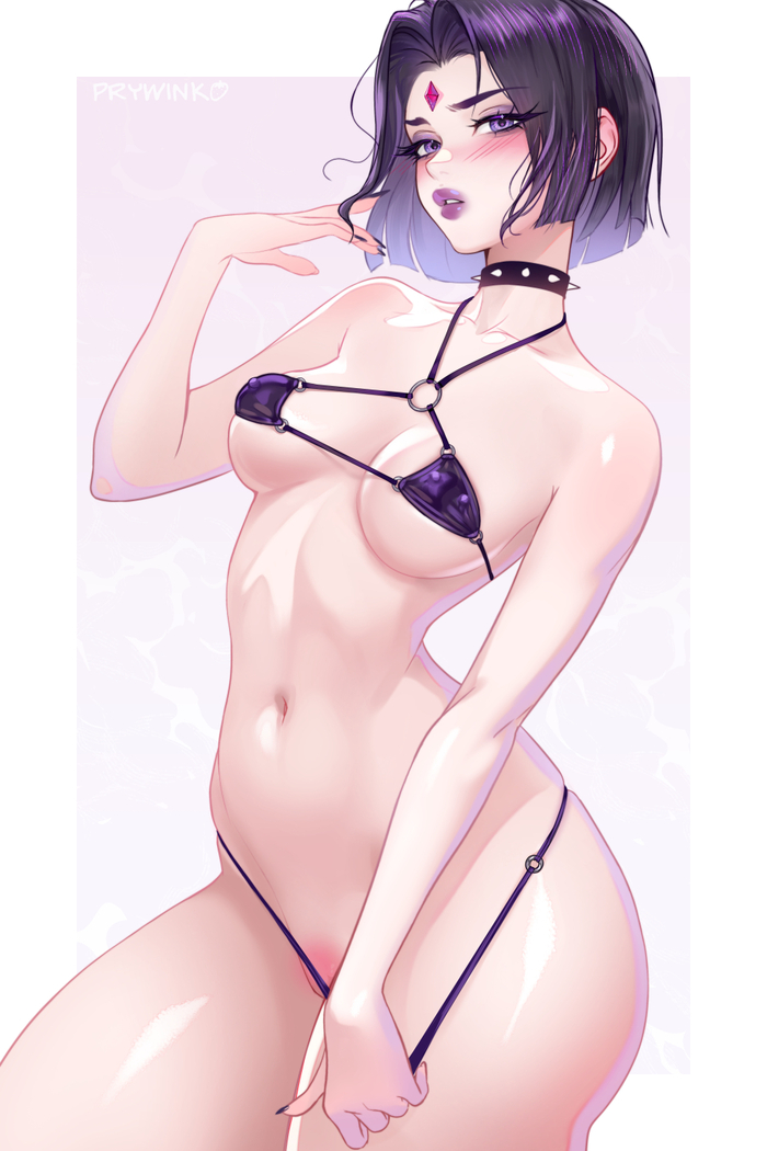 Raven - 18+, Raven, Anime art, Anime, Pixiv, Dc comics, Prywinko, NSFW