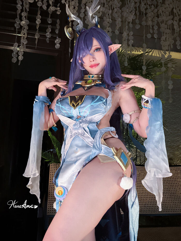 Hane Ame – Genshin Impact Lauma - 18+, The photo, PHOTOSESSION, Cosplay, Cosplayers, Erotic, Boobs, Booty, Erotic lingerie, Games, Genshin impact, Lauma (Genshin Impact), Hane Ame, Longpost, NSFW